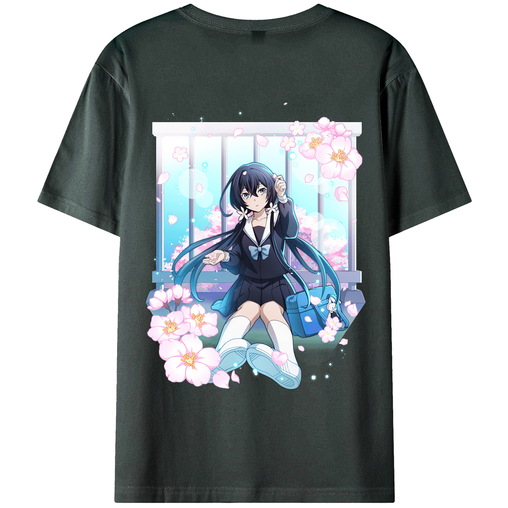 （画像用） 文豪ストレイドッグス Bungo Stray Dogs 綿100％ メンズ半袖Tシャツ（バックプリント） 通気性